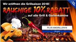 Nur noch heute: 10% Rabatt auf alle Grill- und Gartenkamine bei Plus.de