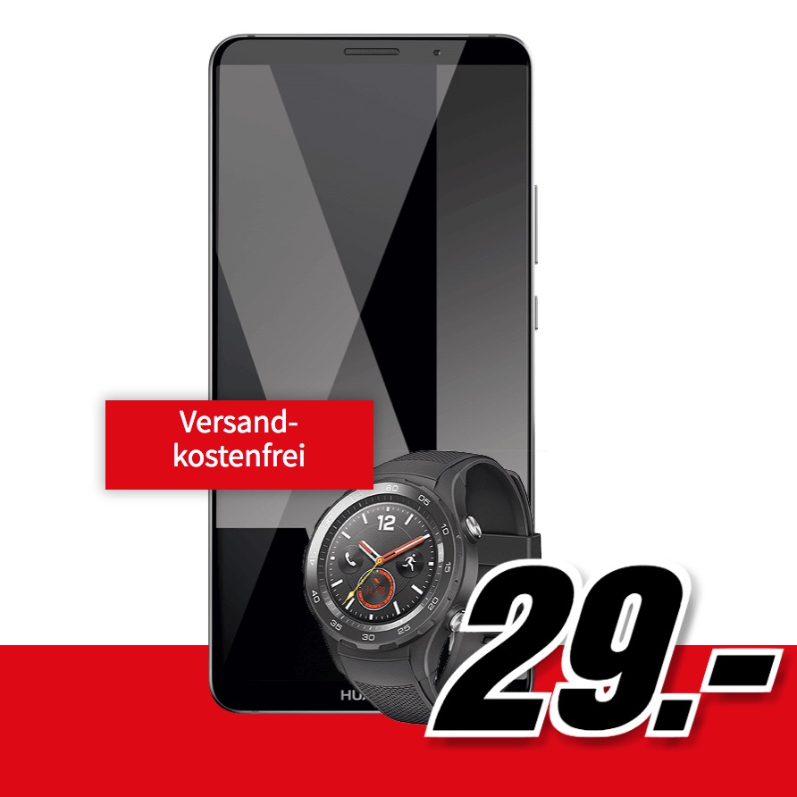 MD Vodafone real Allnet Flat mit 8GB Daten für mtl. 36,99 Euro + Huawei Mate 10 Pro & Huawei Watch 2 für einmalig 29,- Euro