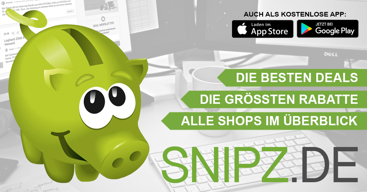 Die besten Deals + Schnäppchen Dein Schnäppchenblog mit Preisfehler, Gutscheine + die besten Deals Jetzt shoppen + sparen Snipz.de.