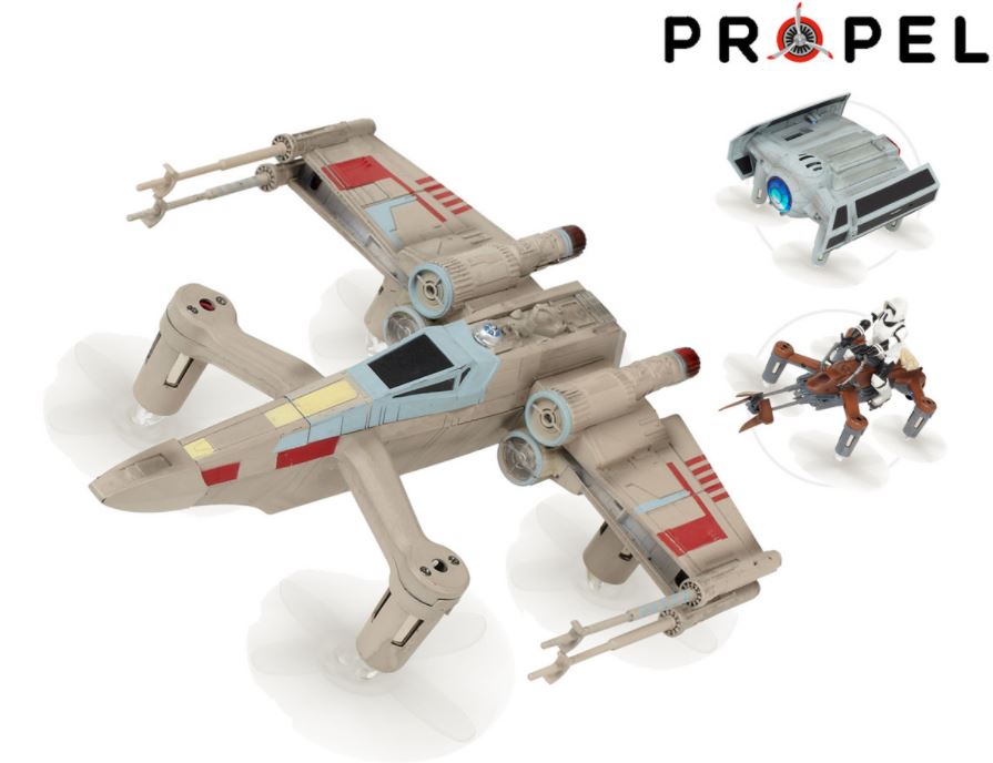 Verschiedene Propel Star Wars Drohnen (X-Wing, Tie Fighter, Speeder Bike) für je nur 47,- Euro inkl. Versand