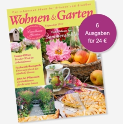 6 Ausgaben Der Zeitschrift Wohnen Garten Fur Nur 24 Euro Und