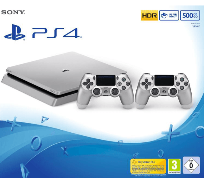 PlayStation 4 Slim 500GB Silber oder Gold inkl. 2. Controller für nur 299,- Euro inkl. Versand