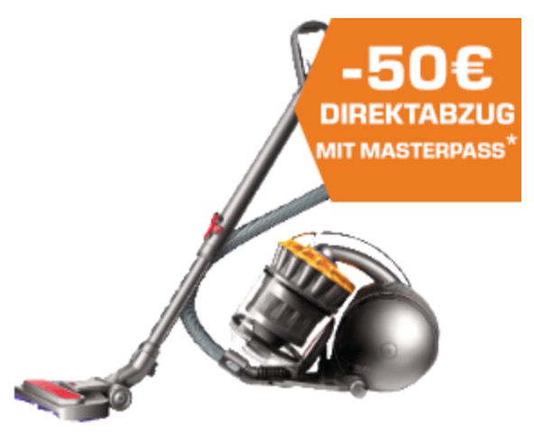 DYSON 228592-01 Ball Allergy Staubsauger ohne Beutel für nur 189,- Euro bei Zahlung mit Masterpass