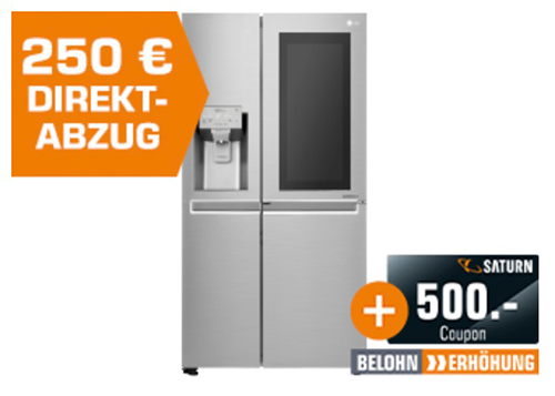 Top! LG GSX 960 NEAZ Side-by-Side Kühlschrank für nur 1.888,90 Euro inkl. Lieferung + 500,- Euro Saturn Coupon