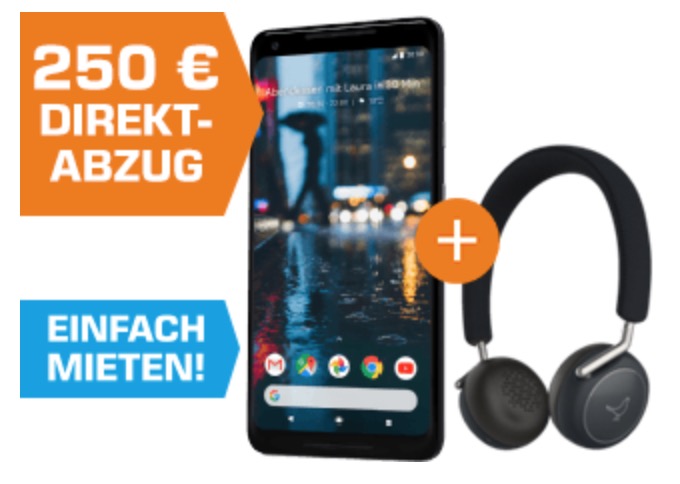 Knaller! GOOGLE Pixel 2 XL mit 64GB Speicher + Libratone Q Adapt Wireless Kopfhörer für nur 689,- Euro inkl. Versand