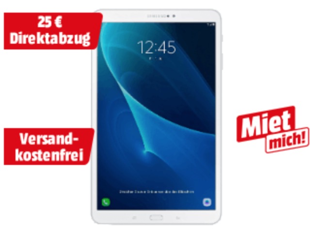 SAMSUNG Galaxy TAB A 16 GB 10.1 Zoll Tablet für nur 144,- Euro inkl. Versand