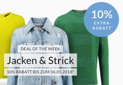 Bis Sonntag im Engelhorn Fashion Shop 10% Rabatt auf Jacken & Strick