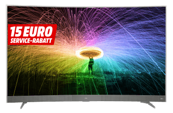 TCL U55P6096 LED TV (Curved, 55 Zoll, UHD 4K, SMART TV, Android TV) für nur 499,- Euro inkl. Versand