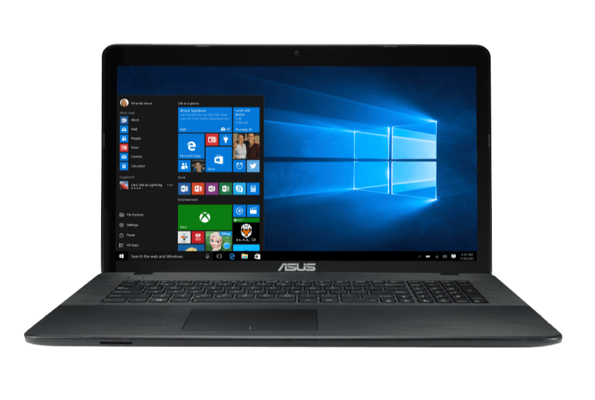 ASUS R752NA-TY047T, Notebook mit 17.3 Zoll Display, Celeron Prozessor, 4 GB RAM, 500 GB HDD, HD-Grafik 500, Schwarz für nur 299,- Euro inkl. Versand