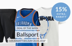 Engelhorn Sports Weekly Deal: 15% Rabatt auf alle Ballsportarten