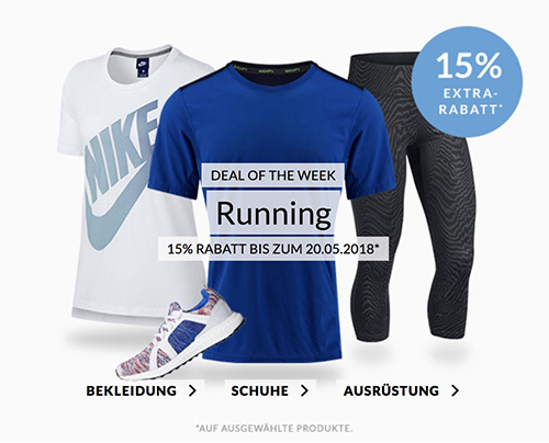 Engelhorn Sports Weekly Deal: 15% Rabatt auf Running & Training