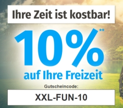 2 Tage lang 10% Rabatt auf das Sortiment Freizeit bei GartenXXL