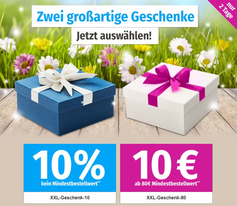 Letzter Tag: 10% oder 10,- Euro Rabatt auf Alles bei GartenXXL (abhängig vom Bestellwert)