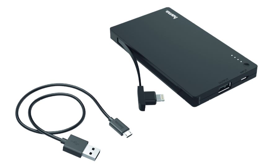 HAMA Fast Charge Powerbank (4.000 mAh) für nur 8,- Euro inkl. Versand