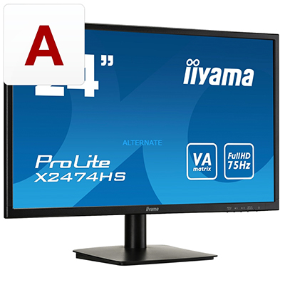 iiyama X2474HS-B1 24 Zoll Full-HD LED Monitor ab 72,78 Euro inkl. Versand