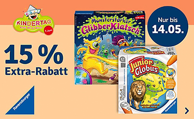 Letzter Tag! 15% Rabatt auf Ravensburger Artikel bei MyToys (Mindestbestellwert: 29,- Euro)