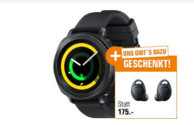 Samsung Gear Sport Smartwatch für nur 199,- Euro inkl. Versand (statt 245,- Euro)