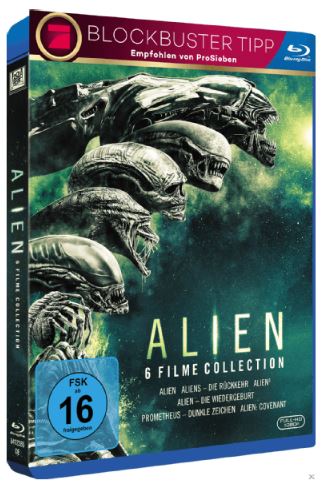 Alien 1-6 Collection [Blu-ray] für nur 23,99 Euro inkl. Versand