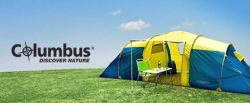 Zelte, Campinzubehör, Rucksäcke und Klamotten von Columbus im Sale bei Vente-Privee