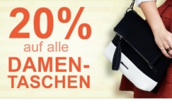 Nur heute: 20% Rabatt auf alle Damentaschen beim Galeria Kaufhof Tages-Deal