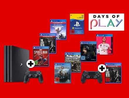 MediaMarkt Sony Days of Play: Viele verschiedene PS4 Angebote (Bundles, Spiele, Zubehör)