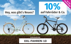 Nur zwei Tage lang: 10% Rabatt auf alle Fahrräder bei GartenXXL