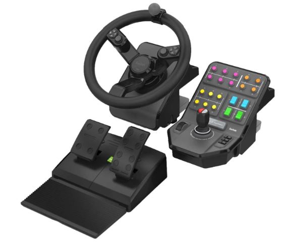 LOGITECH G Saitek Farm Sim Controller (Lenkrad, Pedaleinheit, Fahrzeugseitenkontrolle) für nur 99,- Euro inkl. Versand