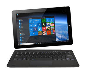 NINETEC Ultra Tab 10 Pro 10,1 Zoll Tablet (Android + Windows 10) inkl. Stecktastatur für nur 199,- Euro