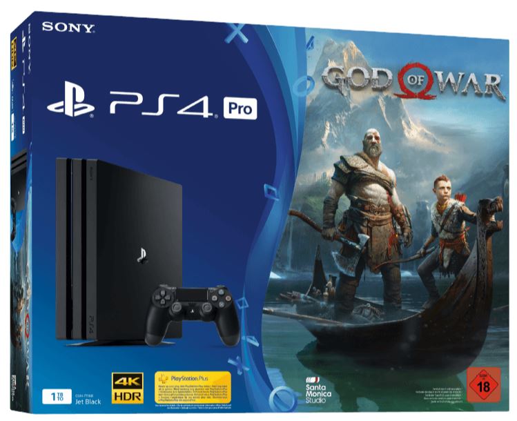 SONY PlayStation 4 Pro (1TB) Schwarz + God of War für nur 377,- Euro inkl. Versand