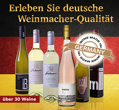 Weinvorteil: Über 30 verschiedene Weine aus Deutschland stark reduziert – ab 3,99 Euro pro Flasche (MBW: 6 Flaschen)