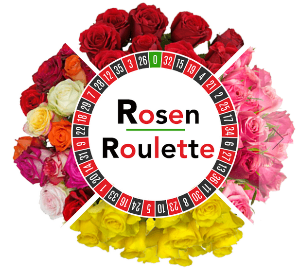 Rosen-Roulette mit 44 Rosen mit 50cm Länge für 22,98 Euro inkl. Lieferung