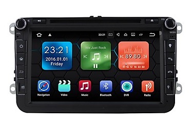 Doppeldin-Autoradio mit Android 7.1, GPS und 8″ Touchscreen für 220,39 Euro