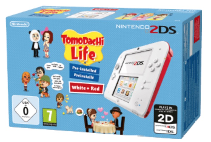 Nintendo 2DS Konsole inkl. Tomodachi Life für nur 70,- Euro inkl. Versand