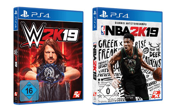 WWE 2k19 [PS4/Xbox One] bzw. NBA 2k19 [PS4/Xbox One] ab 9,- Euro