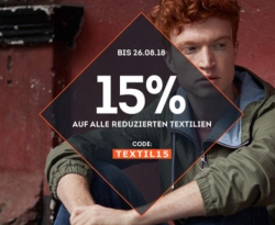 15% auf alle reduzierten Textilien bei SportScheck