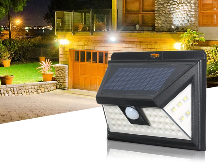 Akkubetriebe Solar-Außenleuchte mit 44 LEDs und Bewegungsmelder für nur 8,81 Euro inkl. Versand