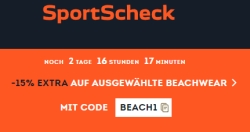 SportScheck: Gutscheincode mit -15% extra auf ausgewählte Beachwear