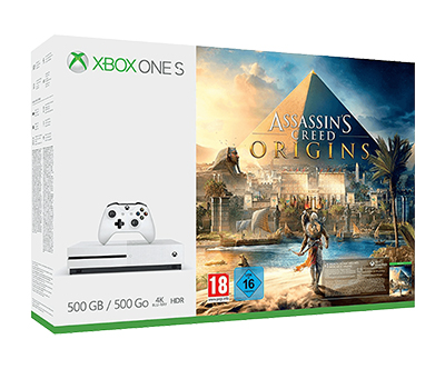 Microsoft Xbox One S 500GB + Rocket League oder Assassin’s Creed: Origins für nur 169,- Euro