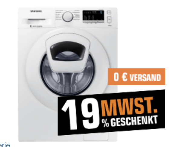 Samsung AddWash (TM) Waschmaschine WW 70 K 4420 YW/EG nur 427,73 Euro
