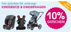 10% Coupon auf Kindersitze & -wagen bei Babymarkt.de