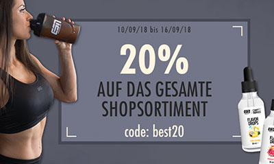 20% Rabatt auf Alles bei Fitmart.de