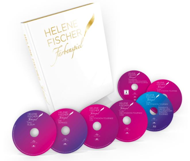 Helene Fischer – Farbenspiel Limited Bildband Edition (4CDs+2DVDs+Blu-ray) für nur 19,- Euro