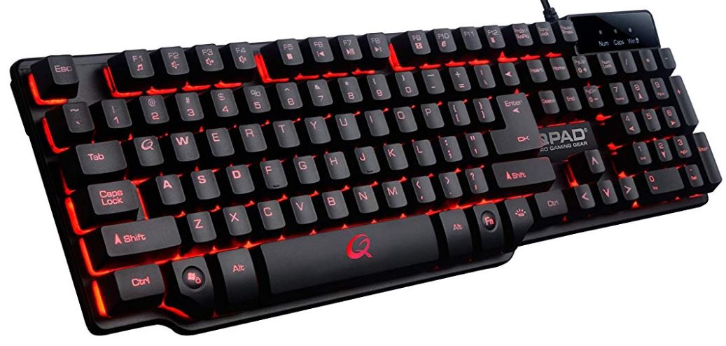 QPAD MK-5 Gaming Tastatur (beleuchtet, virtual-mechanical, Anti-Ghosting) für nur 14,48 Euro inkl. Versand (statt 30,- Euro)