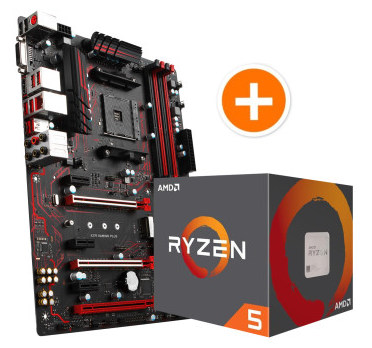 MSI X370 GAMING PLUS Mainboard + AMD Ryzen 5 1600 CPU für nur 199,- Euro inkl. Versand