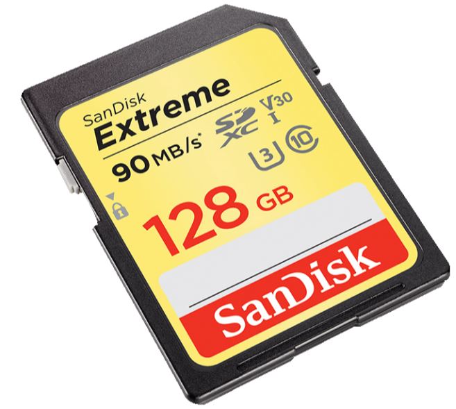SANDISK Extreme SDXC Speicherkarte (128 GB, 90 MB/s, UHS Class 3) für nur 22,- Euro inkl. Versand