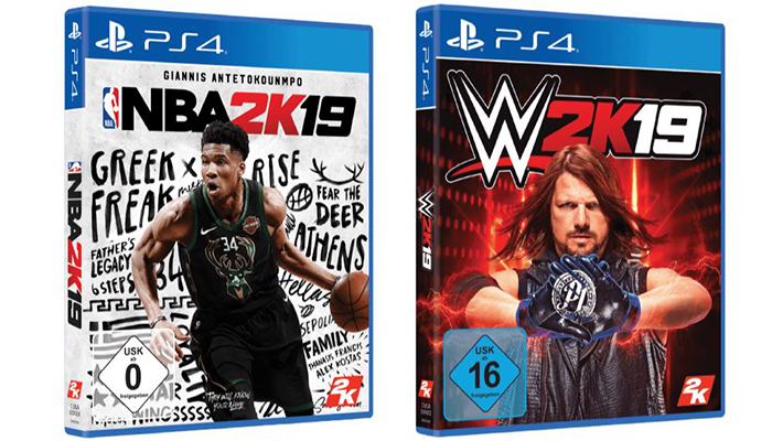 NBA 2k19 [PS4] + WWE 2k19 [PS4] für nur 85,- Euro inkl. Versand