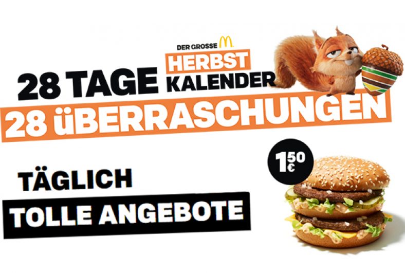 McDonalds Herbstkalender Aktion vom 18. Oktober bis 14