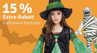 15% Rabatt auf Halloween-Kostüme bei myToys.de