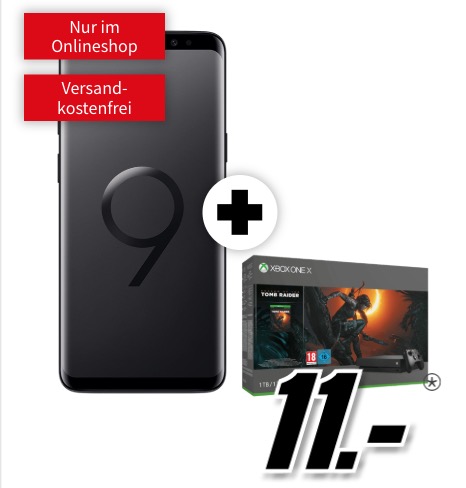 MD Telekom real Allnet mit 8GB Daten für mtl. 31,99 Euro + Samsun Galaxy S9 & Xbox One X Tomb Raider Bundle für einmalig 11,- Euro