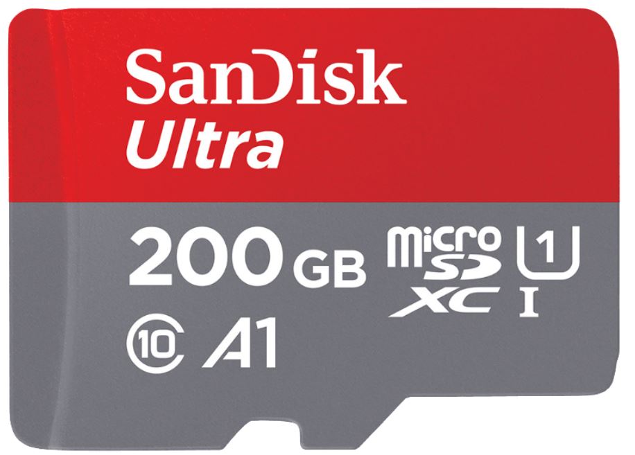 SANDISK Ultra UHS-I Micro-SDXC Speicherkarte mit 200 GB für nur 16,99€ inkl. Versand